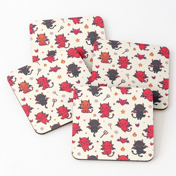 Item preview, Cute Devil Halloween Seamless Pattern designed and sold by lungpleecha.