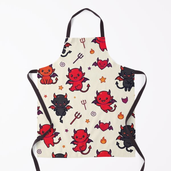 Item preview, Cute Devil Halloween Seamless Pattern designed and sold by lungpleecha.