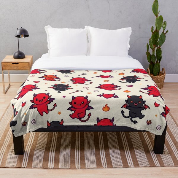 Item preview, Cute Devil Halloween Seamless Pattern designed and sold by lungpleecha.