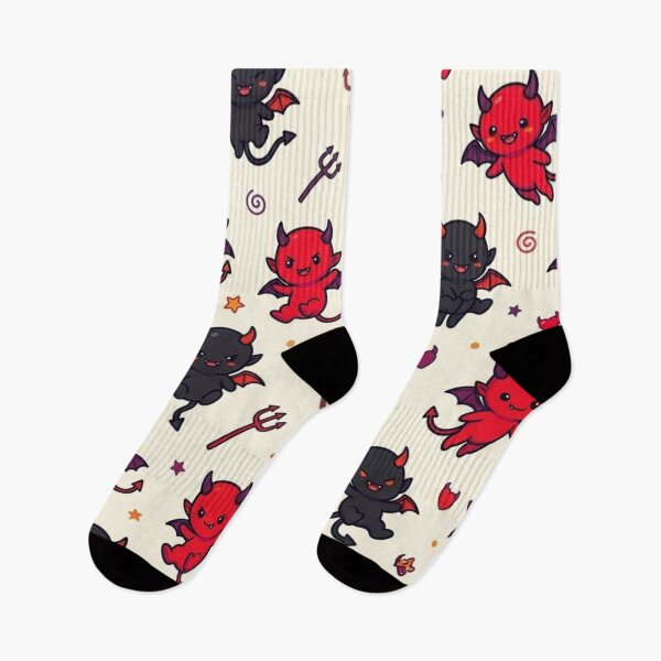 Item preview, Cute Devil Halloween Seamless Pattern designed and sold by lungpleecha.