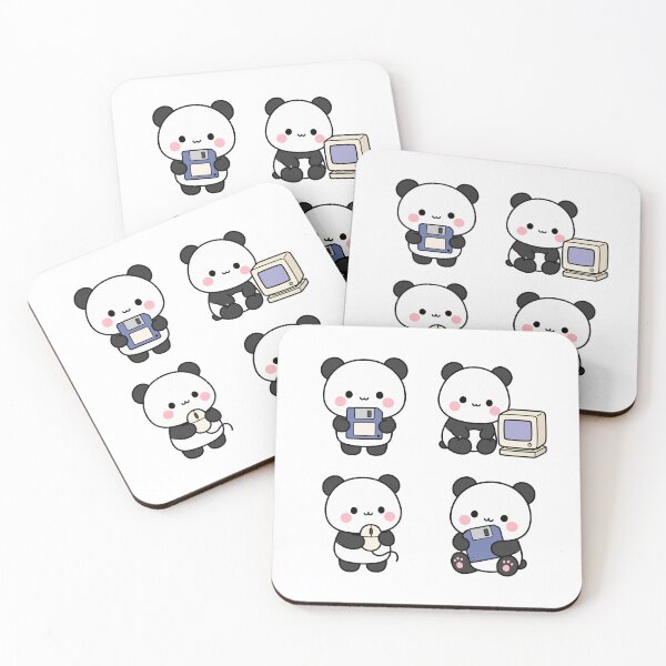 Item preview, Panda Retro Computer Gaming – Cute Kawaii Cartoon designed and sold by Moffyuniverse.