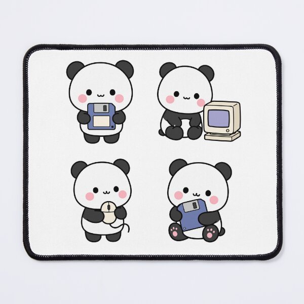 Item preview, Panda Retro Computer Gaming – Cute Kawaii Cartoon designed and sold by Moffyuniverse.
