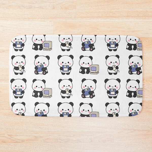 Item preview, Panda Retro Computer Gaming – Cute Kawaii Cartoon designed and sold by Moffyuniverse.