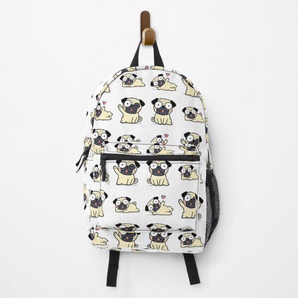 Item preview, Funny Pug Poses – Cute Kawaii Cartoon designed and sold by Moffyuniverse.