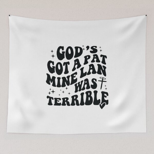 Item preview, God's Got A Plan Mine Was Terrible, Funny Christian, Religious Women designed and sold by CloudyPress.