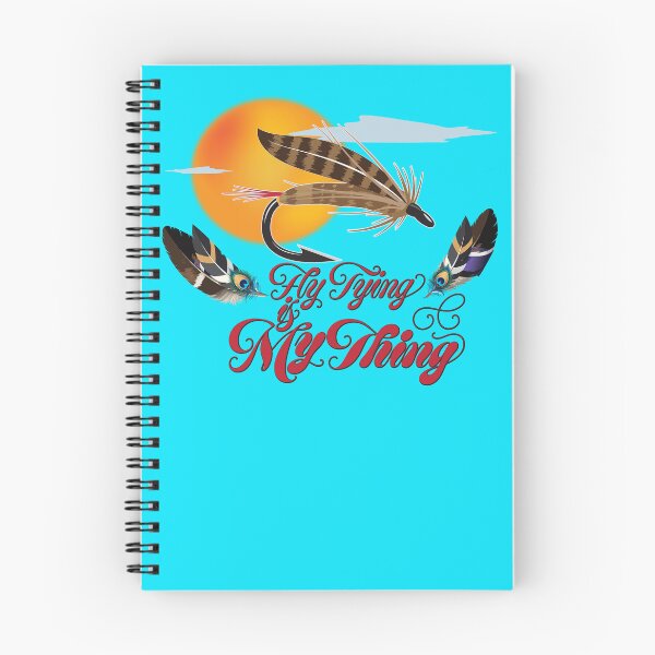 Item preview, Fly tying logo style illustration "Fly Tying is My Thing" streamer. designed and sold by Art-Horizon.