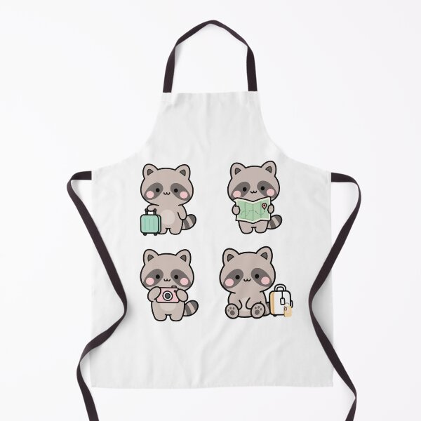 Item preview, Raccoon Travel Photographer – Cute Kawaii Cartoon designed and sold by Moffyuniverse.