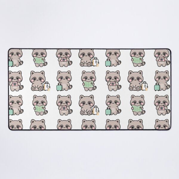 Item preview, Raccoon Travel Photographer – Cute Kawaii Cartoon designed and sold by Moffyuniverse.
