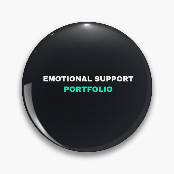 Item preview, Funny Emotional Support Portfolio Crypto Finance Minimalist designed and sold by ShapingMinds.