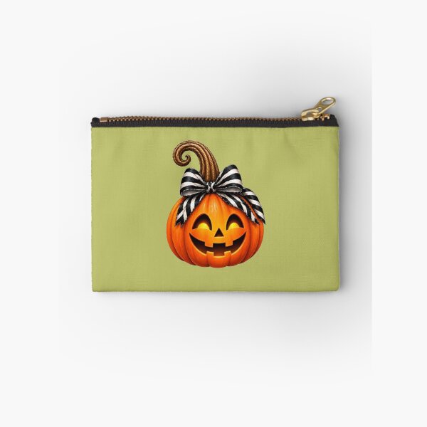 Item preview, Pumpkin Bow Tie Halloween – Black and White Zebra Design designed and sold by annenambiro.