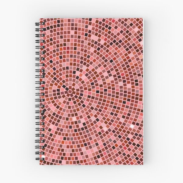 Item preview, Vintage Disco Glam – Concentric Mirror Tile Mosaic | Red designed and sold by Frohyou.