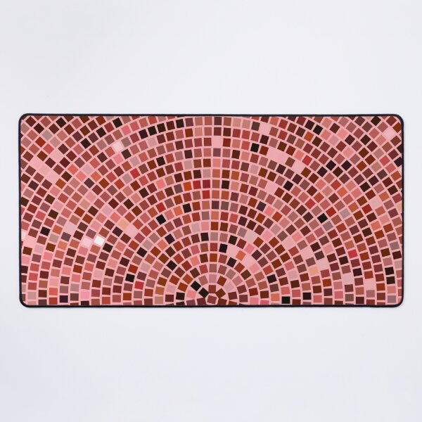 Item preview, Vintage Disco Glam – Concentric Mirror Tile Mosaic | Red designed and sold by Frohyou.