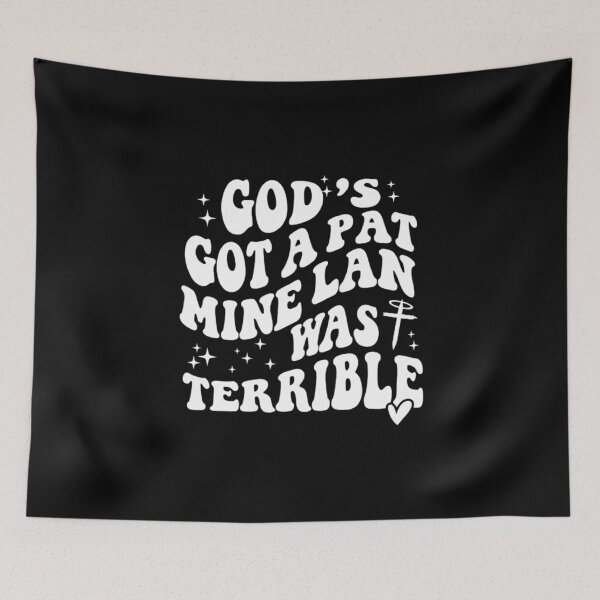 Item preview, God's Got A Plan Mine Was Terrible, Funny Christian, Religious Women designed and sold by CloudyPress.