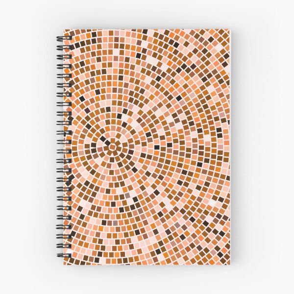 Item preview, Vintage Disco Glam – Concentric Mirror Tile Mosaic | Orange designed and sold by Frohyou.