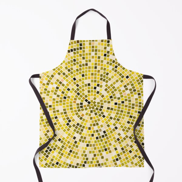 Item preview, Vintage Disco Glam – Concentric Mirror Tile Mosaic | Yellow designed and sold by Frohyou.