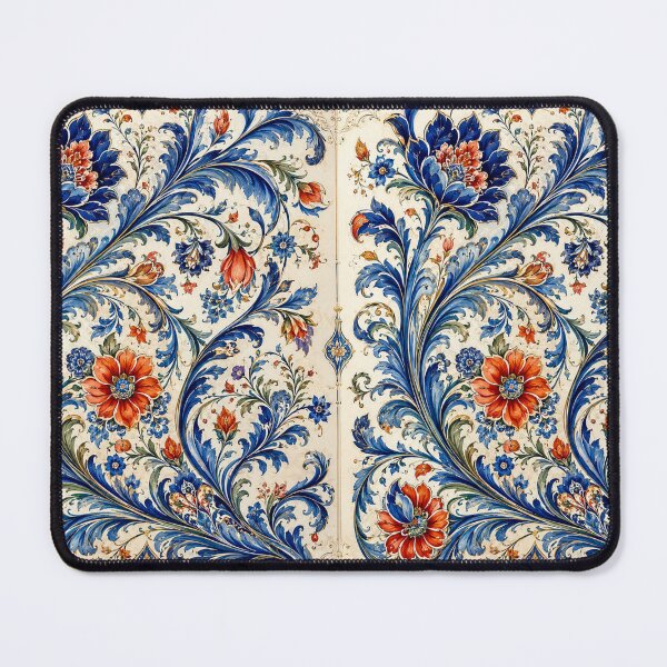 Item preview, Norwegian Blue Telemark Rosemaling ,Rosemaling Blue and Red designed and sold by Owneysweet.