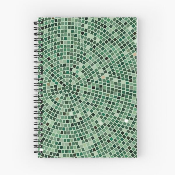 Item preview, Vintage Disco Glam – Concentric Mirror Tile Mosaic | Green designed and sold by Frohyou.