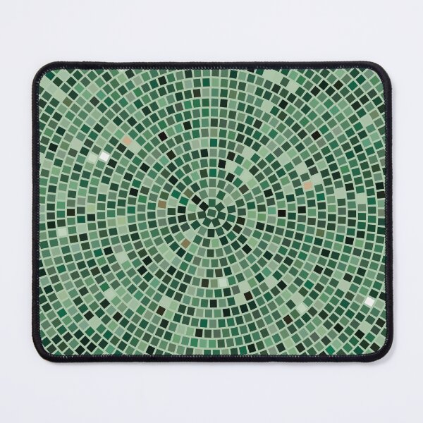 Item preview, Vintage Disco Glam – Concentric Mirror Tile Mosaic | Green designed and sold by Frohyou.