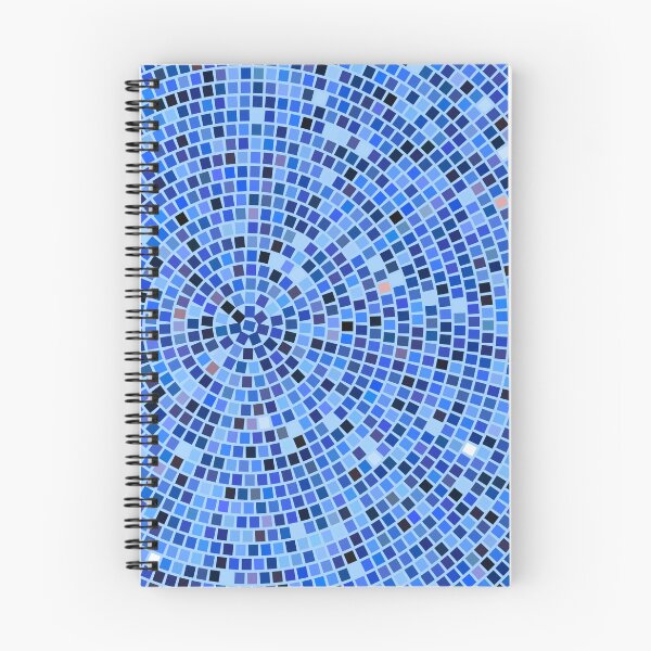 Item preview, Vintage Disco Glam – Concentric Mirror Tile Mosaic | Blue designed and sold by Frohyou.