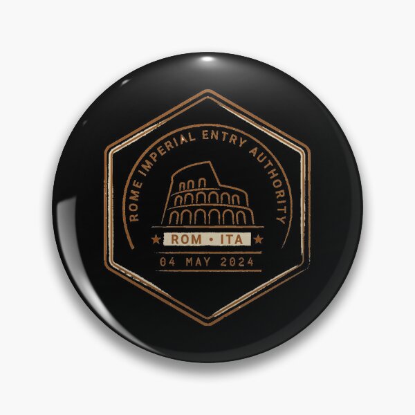 Item preview, Rome Mid‑Century Passport Stamp Retro Travel Sticker designed and sold by stickercuffs.