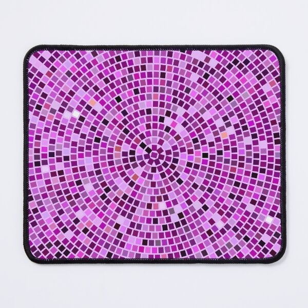 Item preview, Vintage Disco Glam – Concentric Mirror Tile Mosaic | Purple designed and sold by Frohyou.