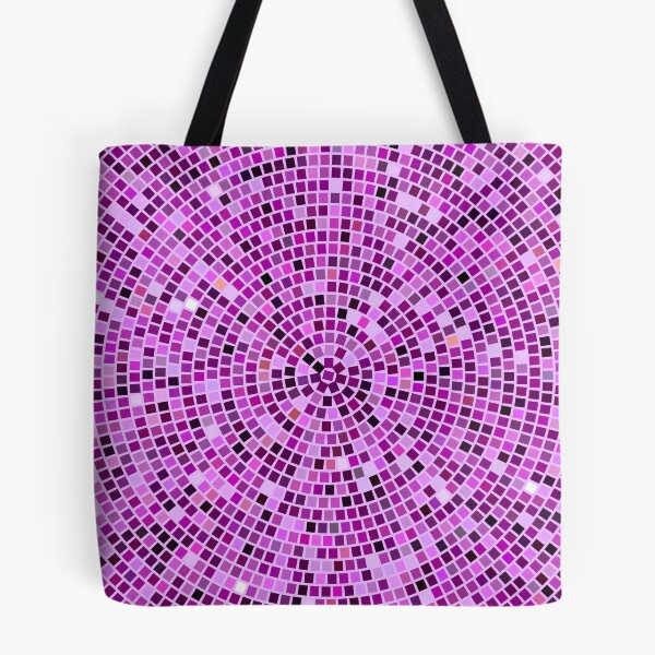 Item preview, Vintage Disco Glam – Concentric Mirror Tile Mosaic | Purple designed and sold by Frohyou.