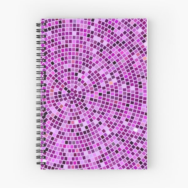 Item preview, Vintage Disco Glam – Concentric Mirror Tile Mosaic | Purple designed and sold by Frohyou.
