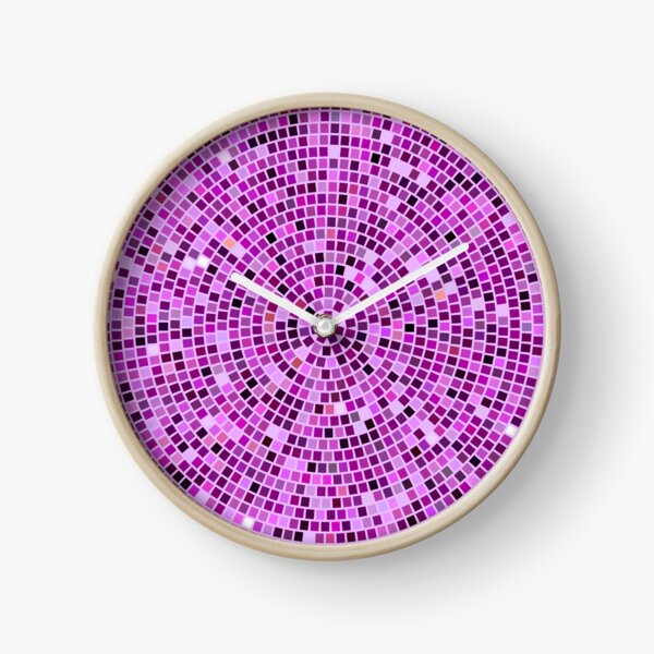 Item preview, Vintage Disco Glam – Concentric Mirror Tile Mosaic | Purple designed and sold by Frohyou.