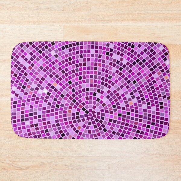 Item preview, Vintage Disco Glam – Concentric Mirror Tile Mosaic | Purple designed and sold by Frohyou.
