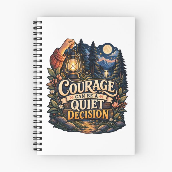 Item preview, Courage Can Be a Quiet Decision designed and sold by Mosslume Studio.