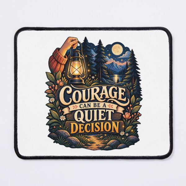 Item preview, Courage Can Be a Quiet Decision designed and sold by Mosslume Studio.