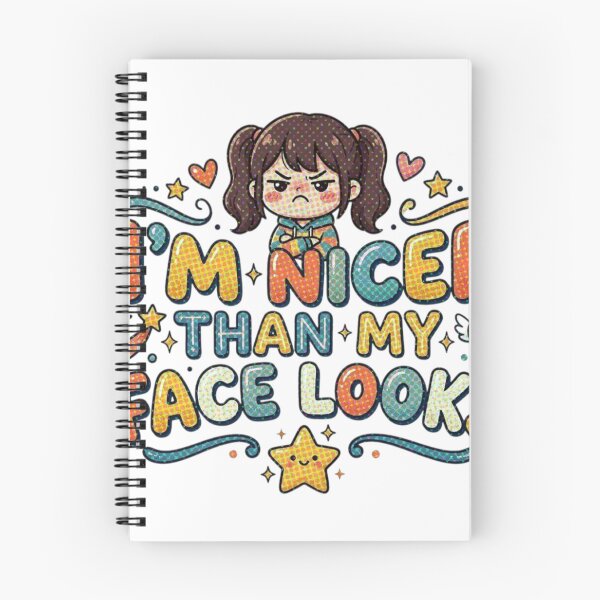 Item preview, I’m Nicer Than My Face Looks designed and sold by ManikRaja.