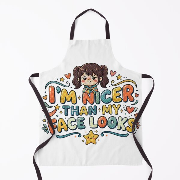 Item preview, I’m Nicer Than My Face Looks designed and sold by ManikRaja.