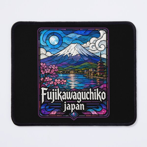 Item preview, Fujikawaguchiko Japan Fuji Stained Glass Art Travel designed and sold by TomFrontierArt.