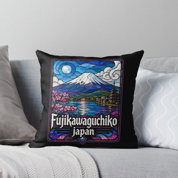 Item preview, Fujikawaguchiko Japan Fuji Stained Glass Art Travel designed and sold by TomFrontierArt.
