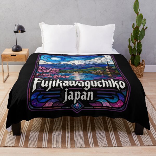 Item preview, Fujikawaguchiko Japan Fuji Stained Glass Art Travel designed and sold by TomFrontierArt.