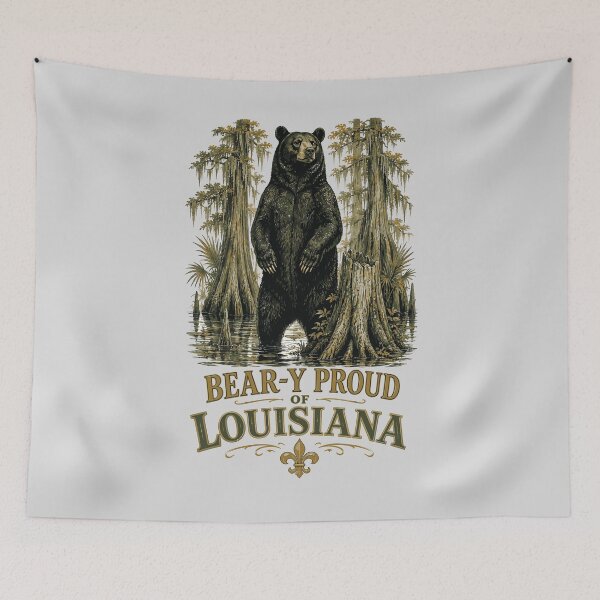Item preview, Bear-y Proud Louisianan designed and sold by taiche.