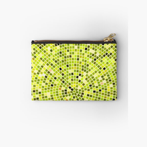 Item preview, Vintage Disco Glam – Concentric Mirror Tile Mosaic | Chartreuse designed and sold by Frohyou.