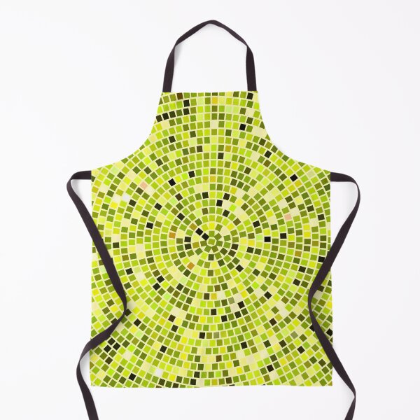 Item preview, Vintage Disco Glam – Concentric Mirror Tile Mosaic | Chartreuse designed and sold by Frohyou.