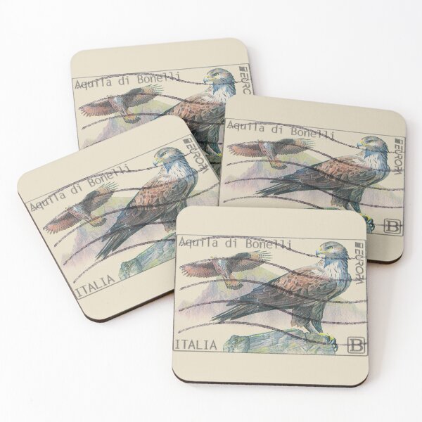 Item preview, Italian Bonelli's Eagle Postage Stamp designed and sold by KMA Home Design.