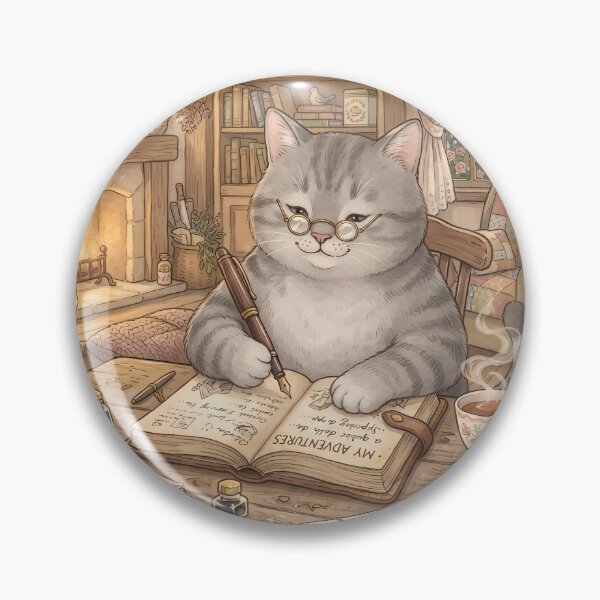 Item preview, Studious Grey Tabby Cat Writing with Fountain Pen Phone Case designed and sold by CreativeLook25.