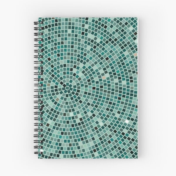 Item preview, Vintage Disco Glam – Concentric Mirror Tile Mosaic | Teal designed and sold by Frohyou.