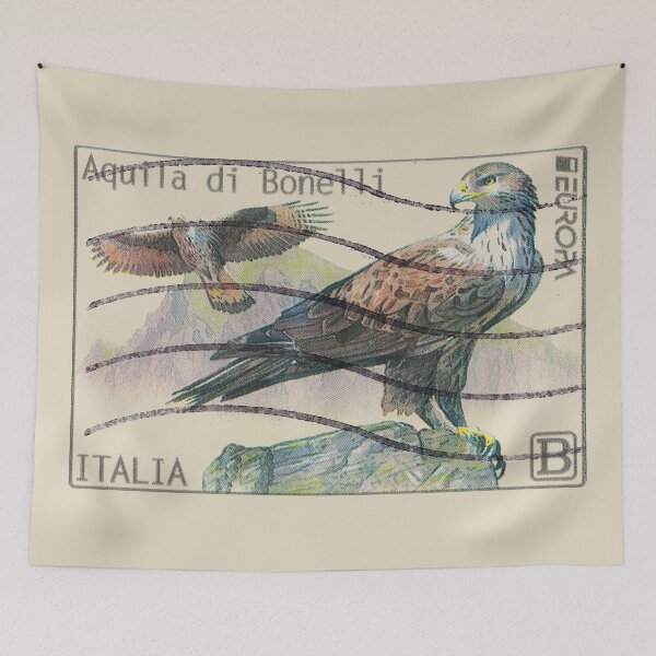 Item preview, Italian Bonelli's Eagle Postage Stamp designed and sold by KMA Home Design.