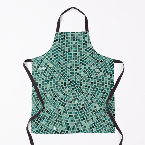 Item preview, Vintage Disco Glam – Concentric Mirror Tile Mosaic | Teal designed and sold by Frohyou.