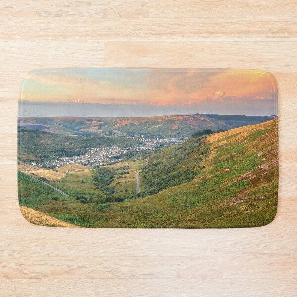 Item preview, Treorchy Sunset Over Cwm Parc in South Wales designed and sold by Violaman.
