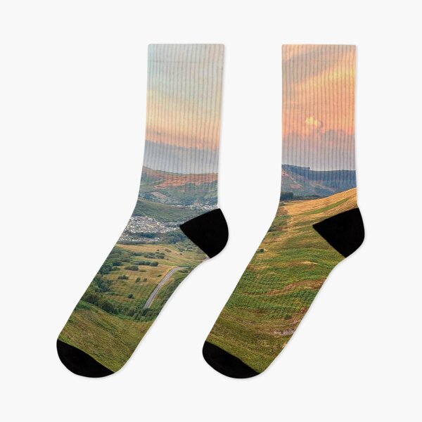 Item preview, Treorchy Sunset Over Cwm Parc in South Wales designed and sold by Violaman.