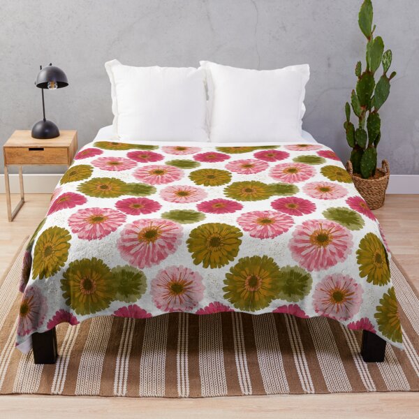 Item preview, Minimalistic Zinnia Flower - Botanical Garden Pattern - Anniversary Gifts For Wife designed and sold by RoyalStarsPatts.
