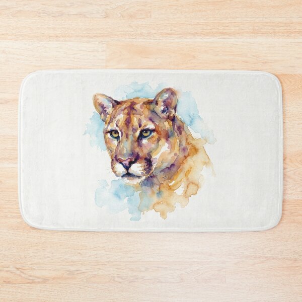 Item preview, Cougar Watercolor, Amber Lavender designed and sold by caracatita75.