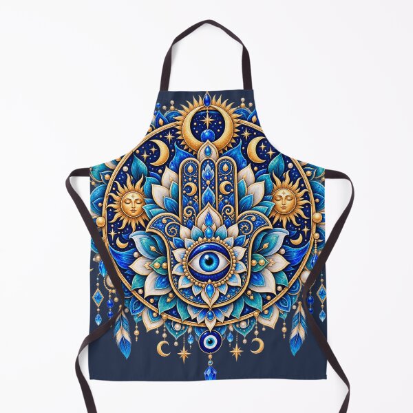 Item preview, Sacred Mandala – Hamsa Hand, Evil Eye & Celestial Symbols designed and sold by Lumvero.