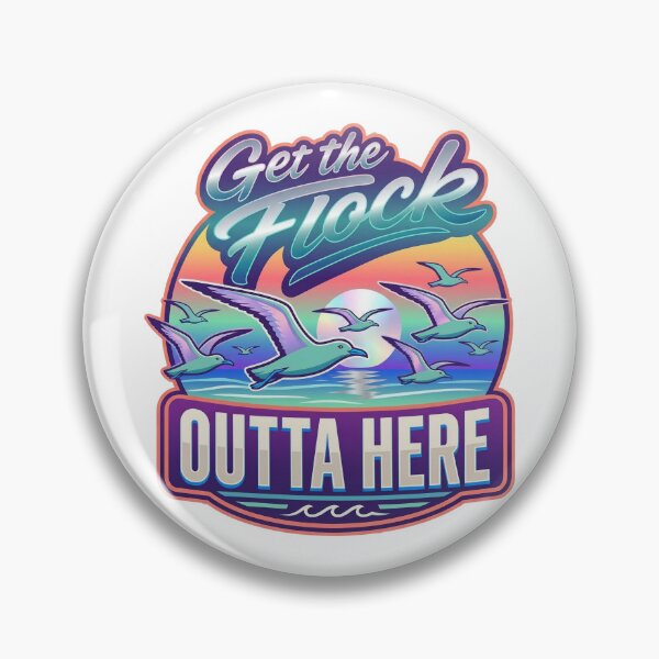 Item preview, Get the Flock Outta Here Seagull Design designed and sold by Stolor.